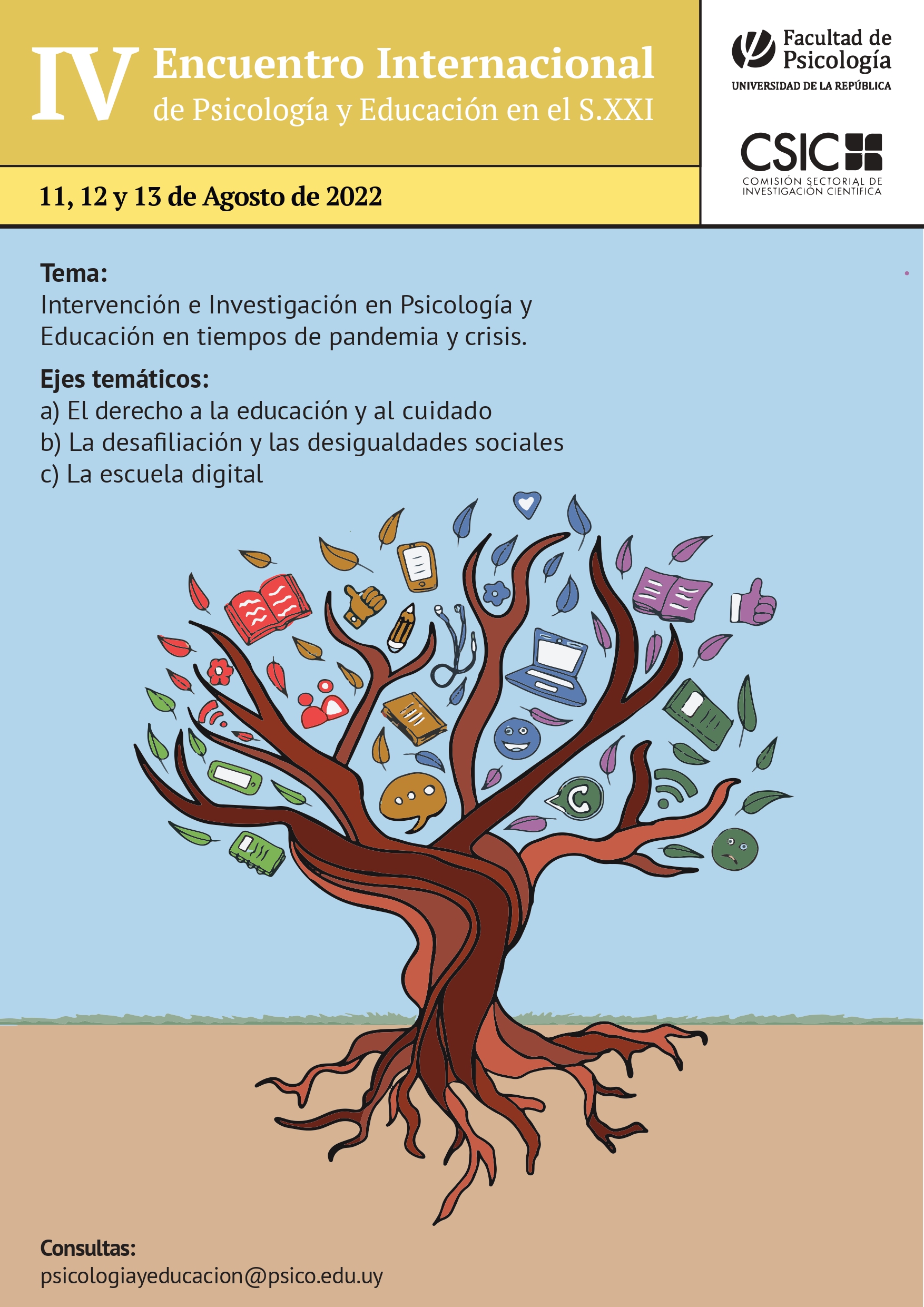 Afiche IV Encuentro Internacional de Psicología y Educación